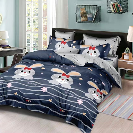 Lenjerie de Pat din Bumbac Satinat – 4 Piese | Confort și Eleganță |, Cod: TRY31