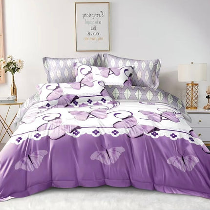 Lenjerie de Pat din Bumbac Satinat – 4 Piese | Confort și Eleganță |, Cod: TRY50