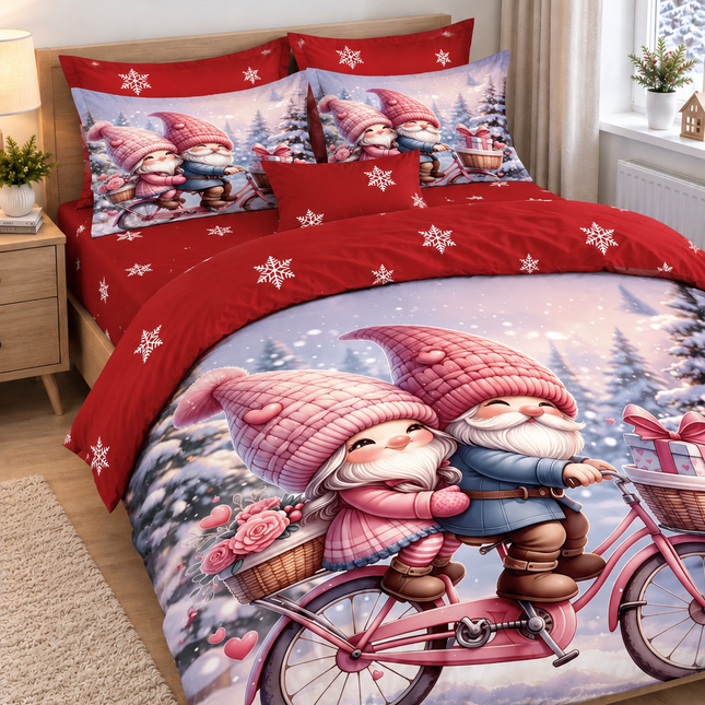 Lenjerie de Pat Festivă – Set 6 Piese, bumbac finet, 200x230 cm, Cod: CHXM16