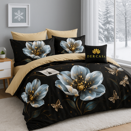 Lenjerie de Pat 6 Piese din Finet Moale cu Elastic, Cod: LNA78