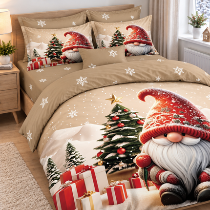 Lenjerie de Pat Festivă – Set 6 Piese, bumbac finet, 200x230 cm, Cod: CHXM26