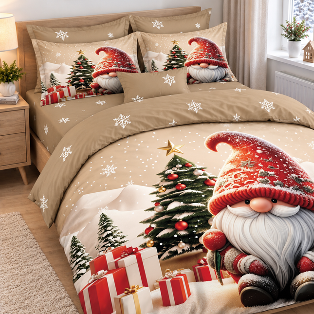 Lenjerie de Pat Festivă – Set 6 Piese, bumbac finet, 200x230 cm, Cod: CHXM26