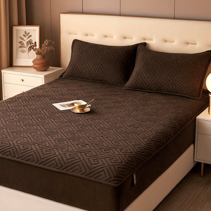 Husă / Topper saltea cu elastic+două feţe de pernă 160x200 cm Cod: TPF4