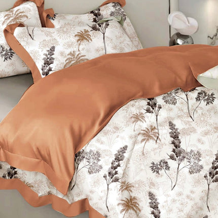 Lenjerie de pat din bumbac fin 6 piese(cearșaf de pat cu elastic) Cod: FNS209