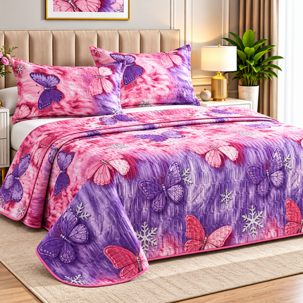 Cuvertură Pat Matrimonial, 3 Piese, 230x250 cm, Design Modern, Cod: PTC14