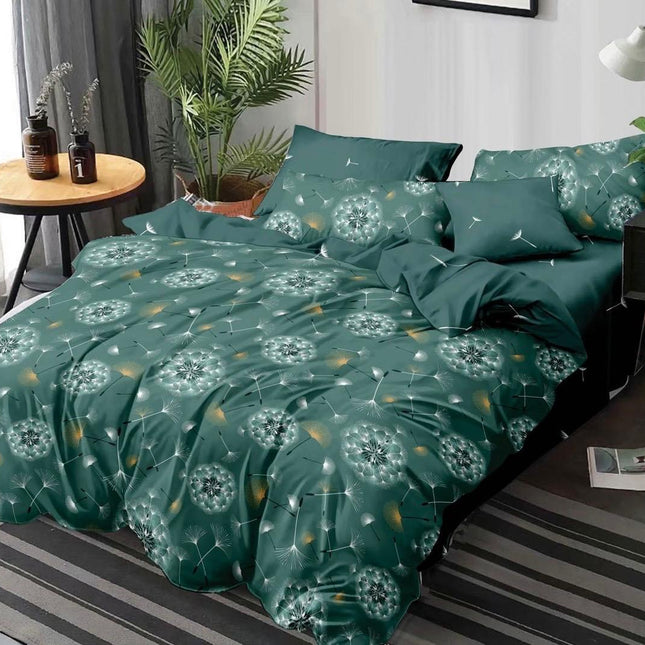 Lenjerie de pat din bumbac fin 6 piese(cearșaf de pat cu elastic) Cod: FNF290