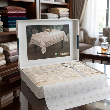 Față de Masă impermeabilă, Premium "Sultan" – Eleganță și Protecție desăvârșită, Cod: FMPS1