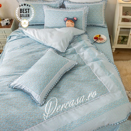 Lenjerie DELUXE din Bumbac Soft Touch cu volănașe Cod: FB7