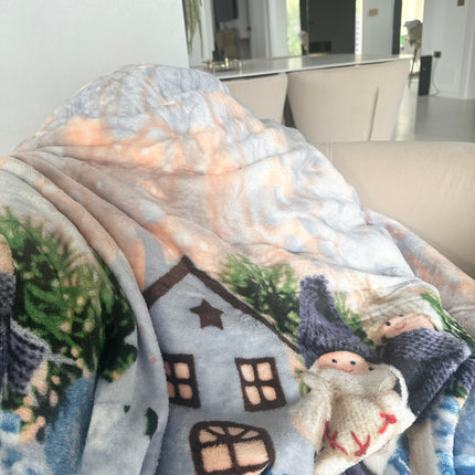 Pătură cocolino cu blăniță sherpa Cod: BST6