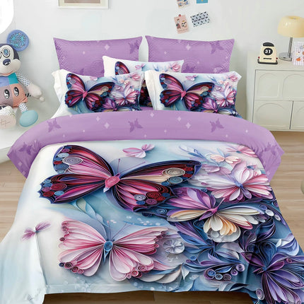 Lenjerie Premium cu efect panoramic 5D, cearșaf cu elastic, Cod: CDC-24