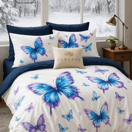 Lenjerie de Pat 6 Piese din Finet Moale cu Elastic, Cod: LNA39