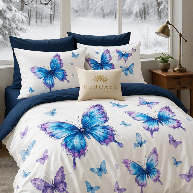 Lenjerie de Pat 6 Piese din Finet Moale cu Elastic, Cod: LNA39