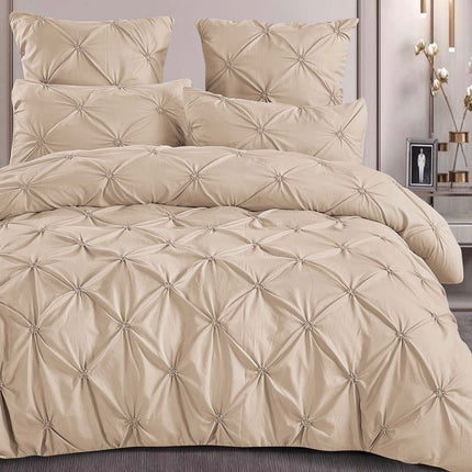 LENJERIE DE LUX CU PLIURI DIN BUMBAC FINET, 6 PIESE, pat dublu COD: FPF8