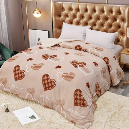 Pătură moale cocolino cu blăniță-MATERIAL GROS pentru pat dublu COD: PB67
