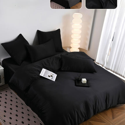 Lenjerie de Pat din Mătase 6 Piese Premium, 200x230 cm, Cod: MTJ1