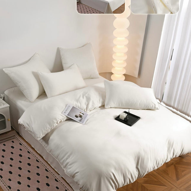 Lenjerie de Pat din Mătase 6 Piese Premium, 200x230 cm, Cod: MTJ3