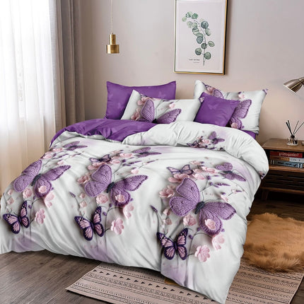 Lenjerie de pat din bumbac fin 6 piese(cearșaf de pat cu elastic) Cod: FNF428
