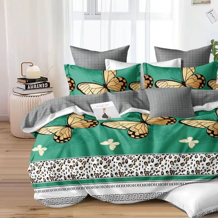 Lenjerie de Pat din Bumbac Satinat – 4 Piese | Confort și Eleganță |, Cod: TRY39