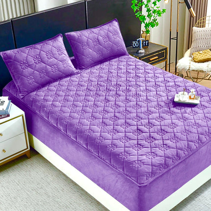 Set de pat Husă / Topper saltea cu elastic+o faţă de pernă , 140x200 cm Cod: TPS113