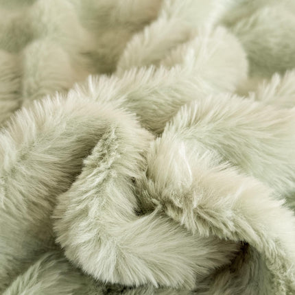 Set de Lux din blană de iepure artificială, 4 piese, Cod: BYK2