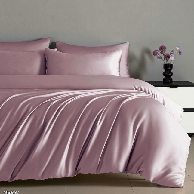Lenjerie Luxury din Satin, 4 piese, cearșaf cu elastic, Cod: SLX13