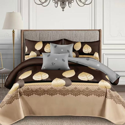 Lenjerie de Pat din Bumbac Satinat – 4 Piese | Confort și Eleganță |, Cod: TRY56