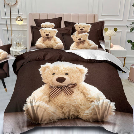 Lenjerie de pat din Bumbac finet 6 PIESE(IMPRIMEU EXACT CA ÎN POZĂ) COD: FY512