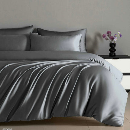 Lenjerie Luxury din Satin, 4 piese, cearșaf cu elastic, Cod: SLX11