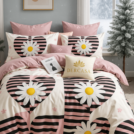 Lenjerie de Pat 6 Piese din Finet Moale cu Elastic, Cod: LNA79