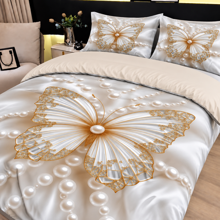 Pachet Promoțional: Lenjerie Premium 5D + Pătură Cocolino Sherpa 200×230 cm, Cod: PMS2