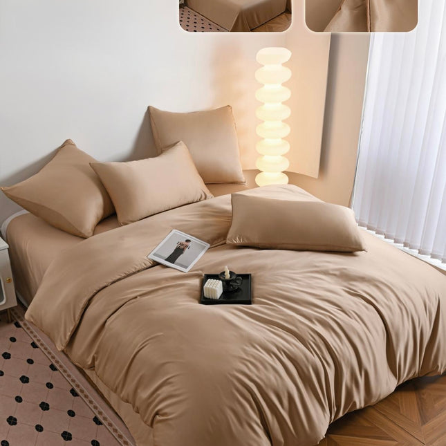 Lenjerie de Pat din Mătase 6 Piese Premium, 200x230 cm, Cod: MTJ7