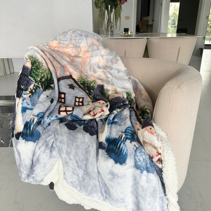 Pătură cocolino cu blăniță sherpa Cod: BST6