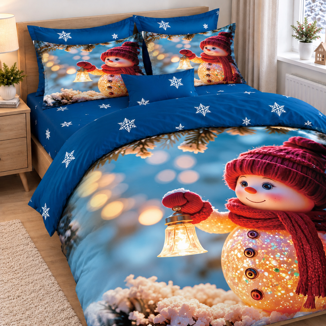 Lenjerie de Pat Festivă – Set 6 Piese, bumbac finet, 200x230 cm, Cod: CHXM28