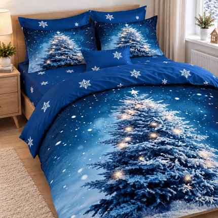 Lenjerie de Pat Festivă – Set 6 Piese, bumbac finet, 200x230 cm, Cod: CHXM24