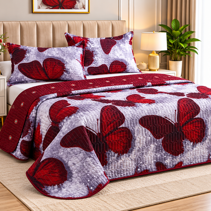 Cuvertură Pat Matrimonial, 3 Piese, 230x250 cm, Design Modern, Cod: PTC13