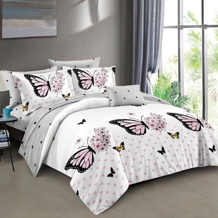 Lenjerie de Pat din Bumbac Satinat – 4 Piese | Confort și Eleganță |, Cod: TRY34