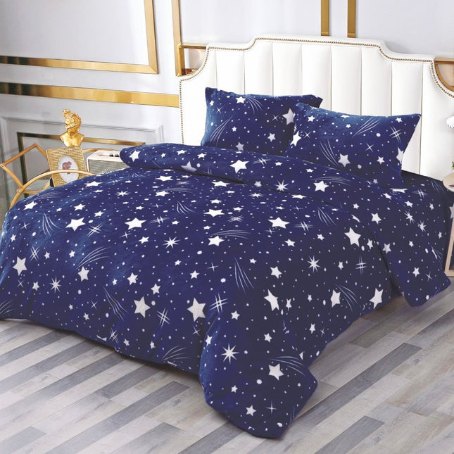 Lenjerie de Pat Cocolino 4 Piese – husă de pat cu elastic, Pufoasă și Călduroasă, Cod: CO4-12