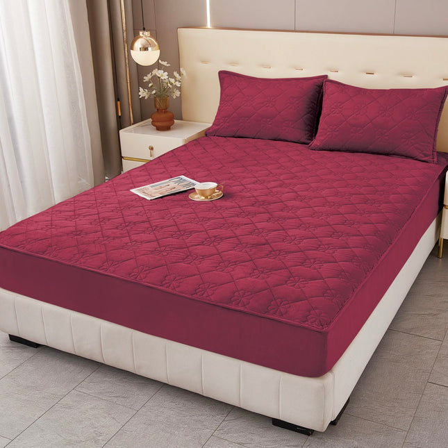 Husă / Topper saltea cu elastic+două feţe de pernă 180x200 cm Cod: TPF106