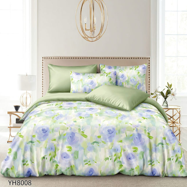 Lenjerie Luxury din Satin, 4 piese, cearșaf cu elastic, Cod: SLX28