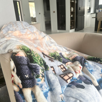 Pătură cocolino cu blăniță sherpa Cod: BST6