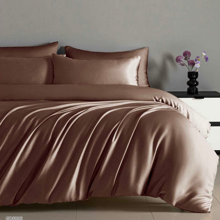 Lenjerie Luxury din Satin, 4 piese, cearșaf cu elastic, Cod: SLX4