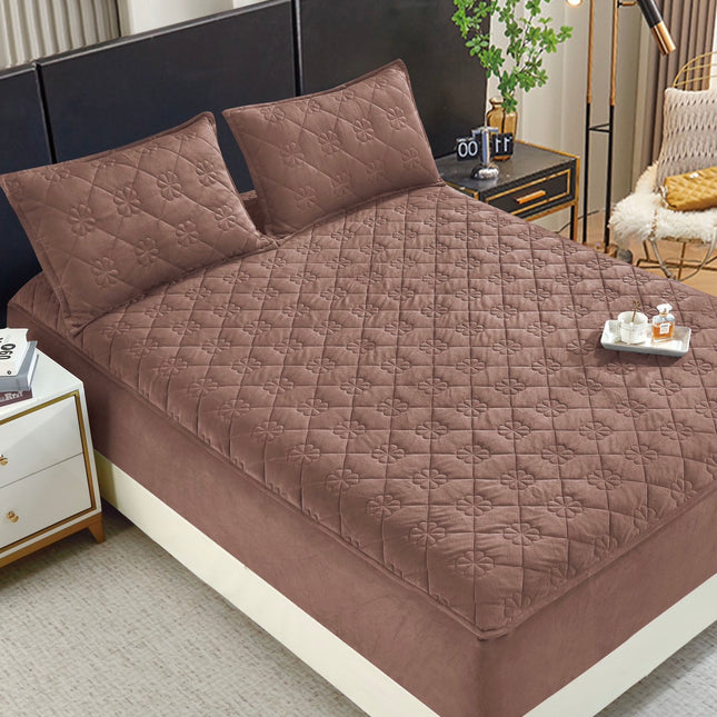 Set de pat Husă / Topper saltea cu elastic+o faţă de pernă 140x200 cm Cod: TPS100