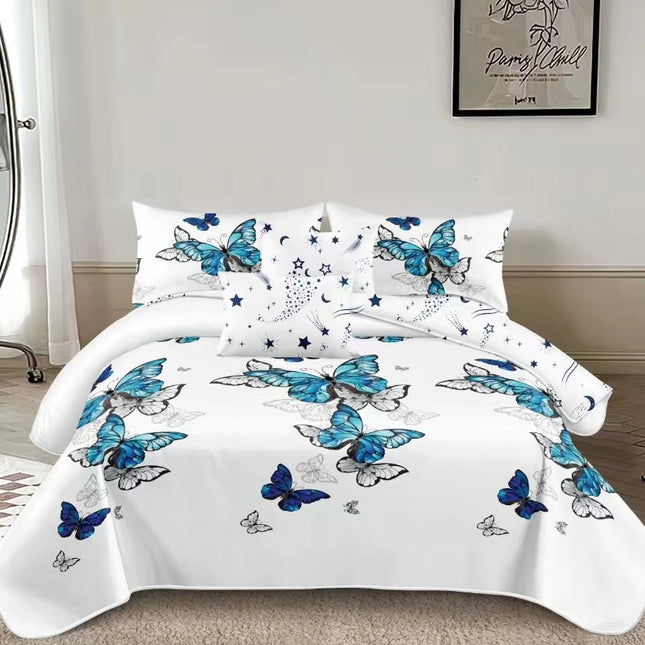 Lenjerie de Pat din Bumbac Satinat – 4 Piese | Confort și Eleganță |, Cod: TRY38