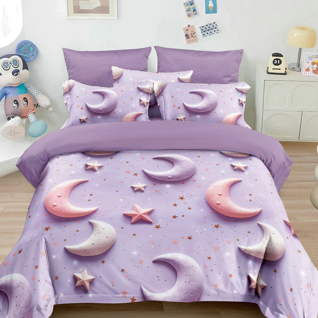 Lenjerie Premium cu efect panoramic 5D, cearșaf cu elastic, Cod: CDC-10