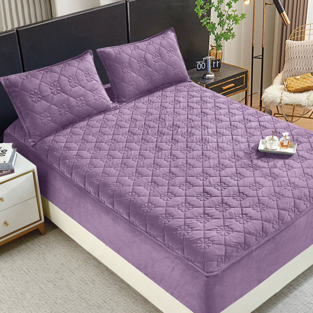 Set de pat Husă / Topper saltea cu elastic+o faţă de pernă 140x200 cm Cod: TPS107