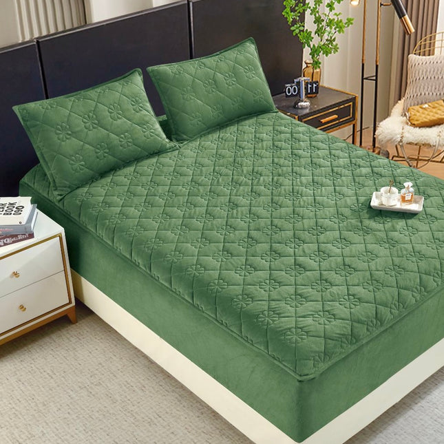 Set de pat Husă / Topper saltea cu elastic+o faţă de pernă 140x200 cm Cod: TPS109