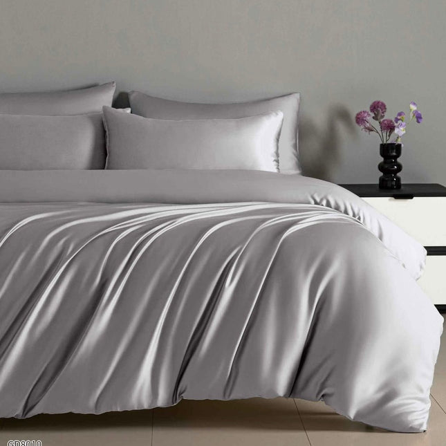 Lenjerie Luxury din Satin, 4 piese, cearșaf cu elastic, Cod: SLX14