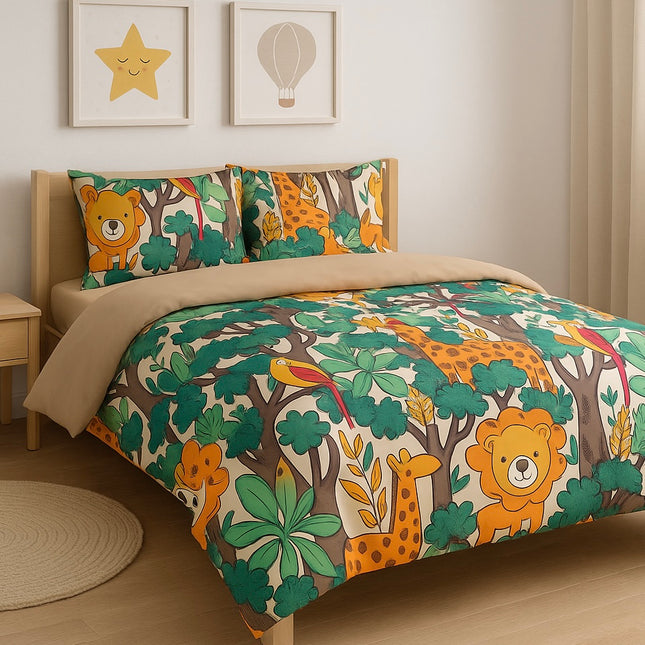 Lenjerie Deluxe Kids Collection 160x200 cm, Bumbac 100%, 4 piese, Cod: DEK9