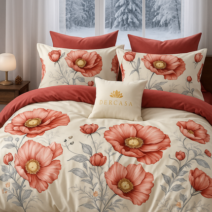 Lenjerie de Pat 6 Piese din Finet Moale cu Elastic, Cod: LNA90