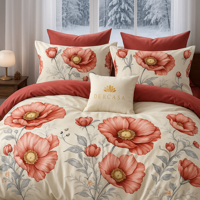 Lenjerie de Pat 6 Piese din Finet Moale cu Elastic, Cod: LNA90